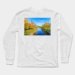 Vermont Panorama, Woodstock Long Sleeve T-Shirt